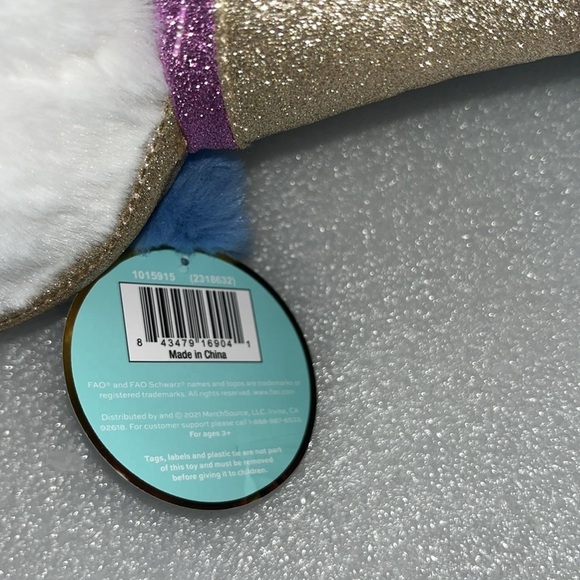 🆕 FAO Schwarz Sparklers Wear and Share Plush Panda Bear Birthday Blue/White - Picture 8 of 11